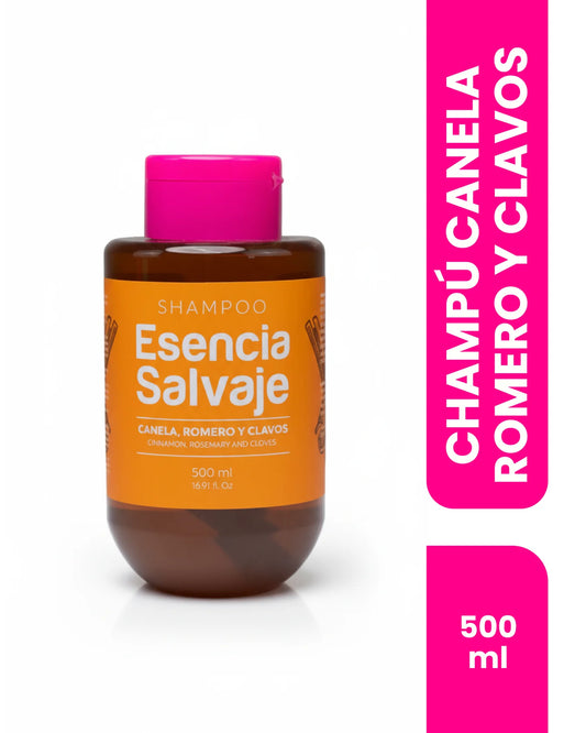 Esencia Salvaje Shampoo – Cinnamon, Rosemary & Clove