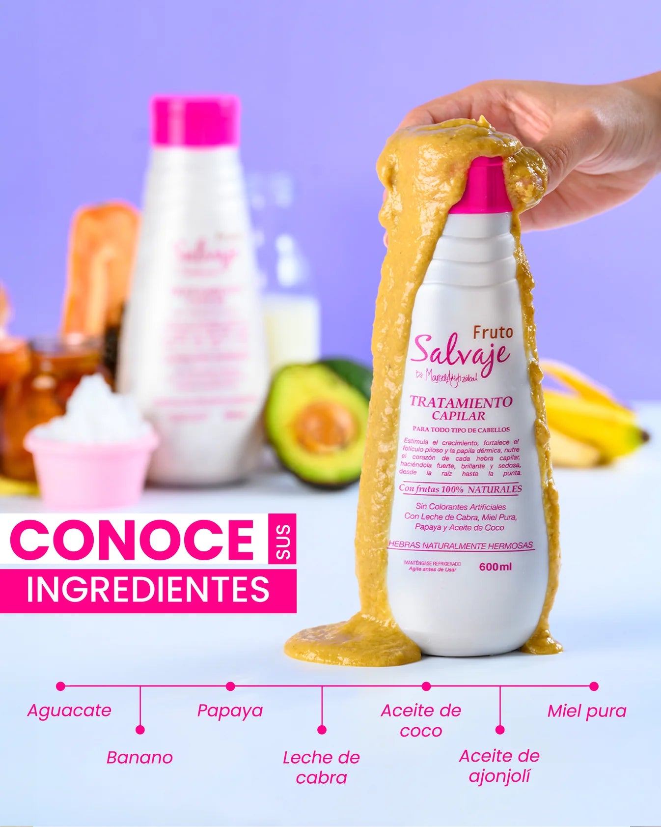 Esencia Salvaje Fruit Hair Treatment – Coconut Oil