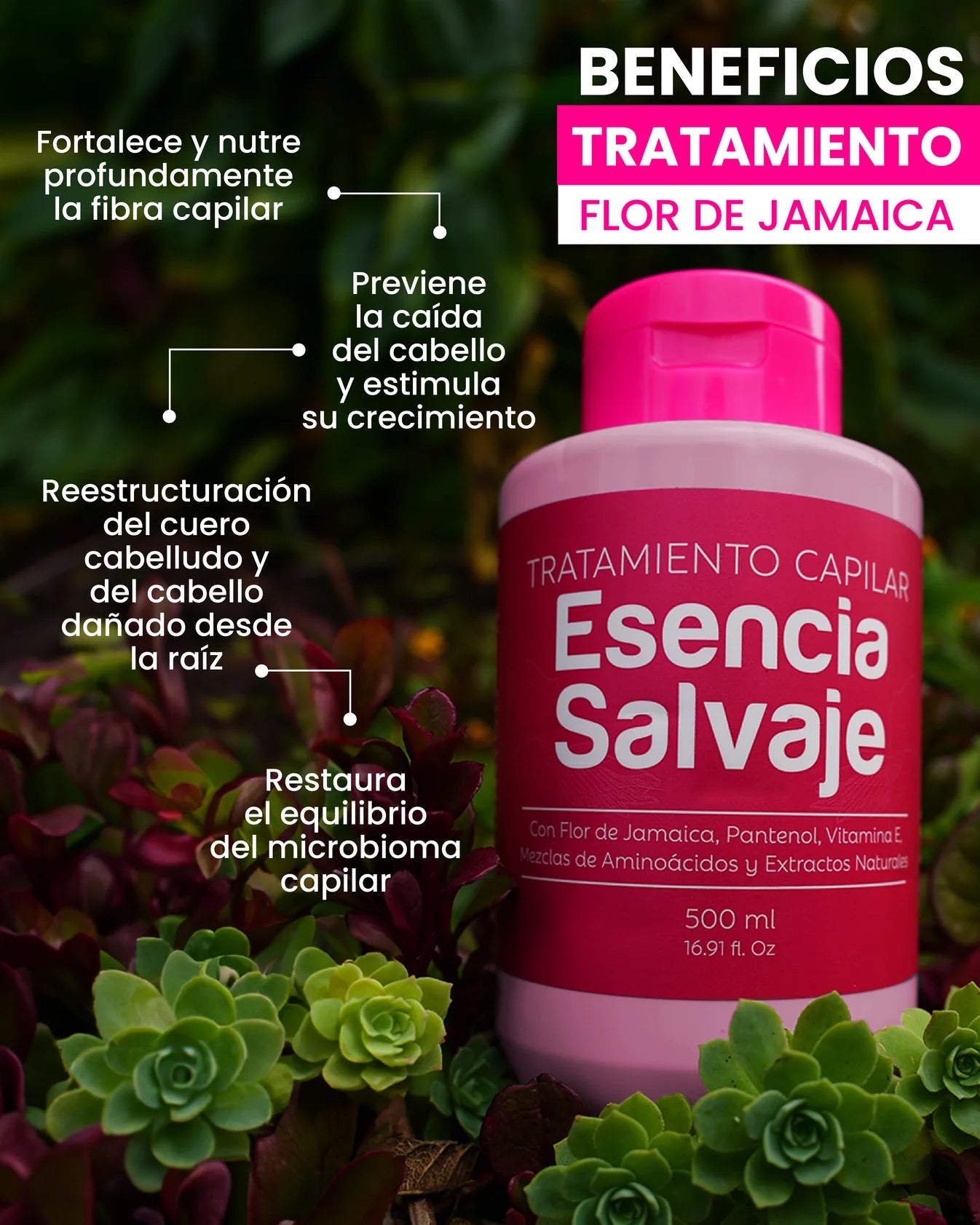 Esencia Salvaje Hibiscus Flower Hair Treatment
